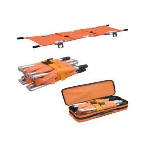 Aluminum alloy folding stretcher