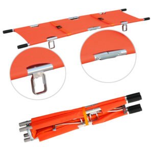 Aluminum alloy folding stretcher