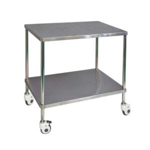 Stainless steel instrument table